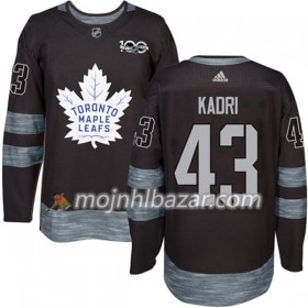 Dresovi Toronto Maple Leafs Nazem Kadri 43 1917-2017 100th Anniversary Adidas Crna Authentic - Muške